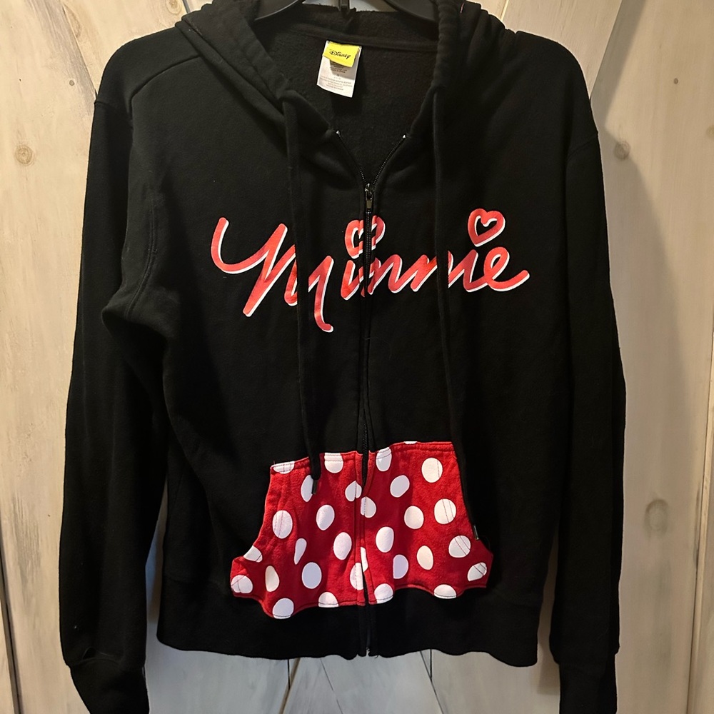 Disney Minnie Mouse zip up hoodie L